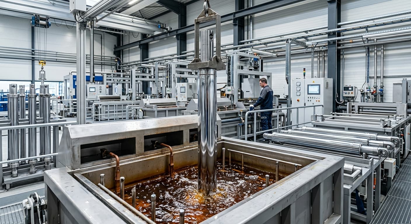 Chromowanie twarde w produkcji tłoczysk: Technologia i standardy Cromax