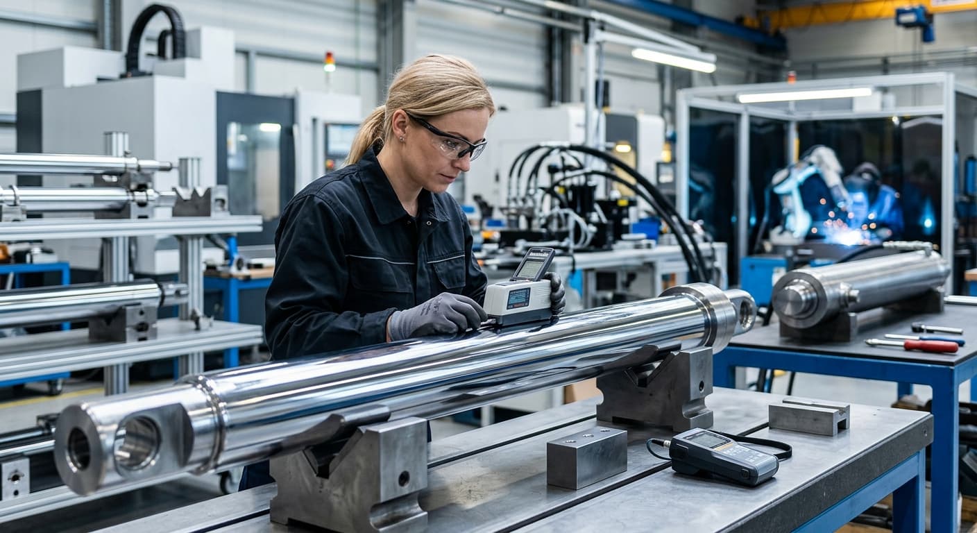 Diagnostyka i kontrola jakości powłok chromowych w hydraulice siłowej