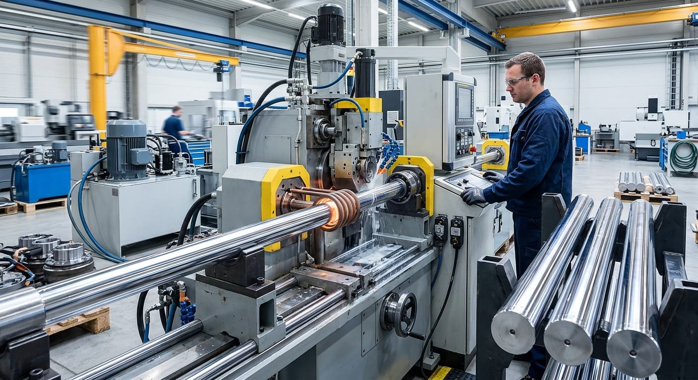 Metalurgia i obróbka cieplna prętów Cromax w budowie siłowników