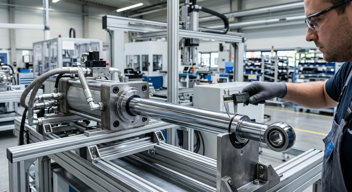 Precyzja wymiarowa i geometryczna prętów Cromax w układach hydrauliki