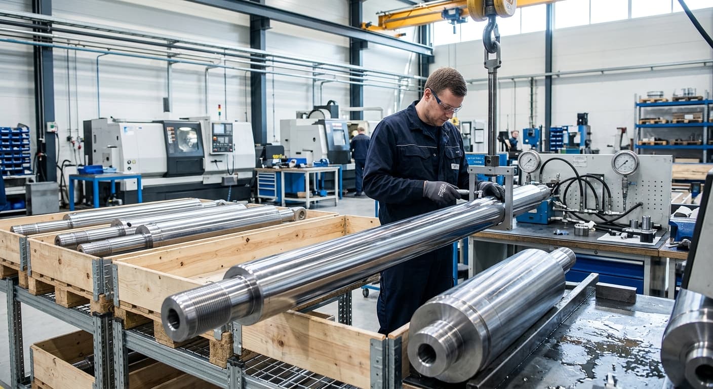 Standardy materiałowe Ovako Cromax w nowoczesnej budowie i regeneracji siłowników hydraulicznych