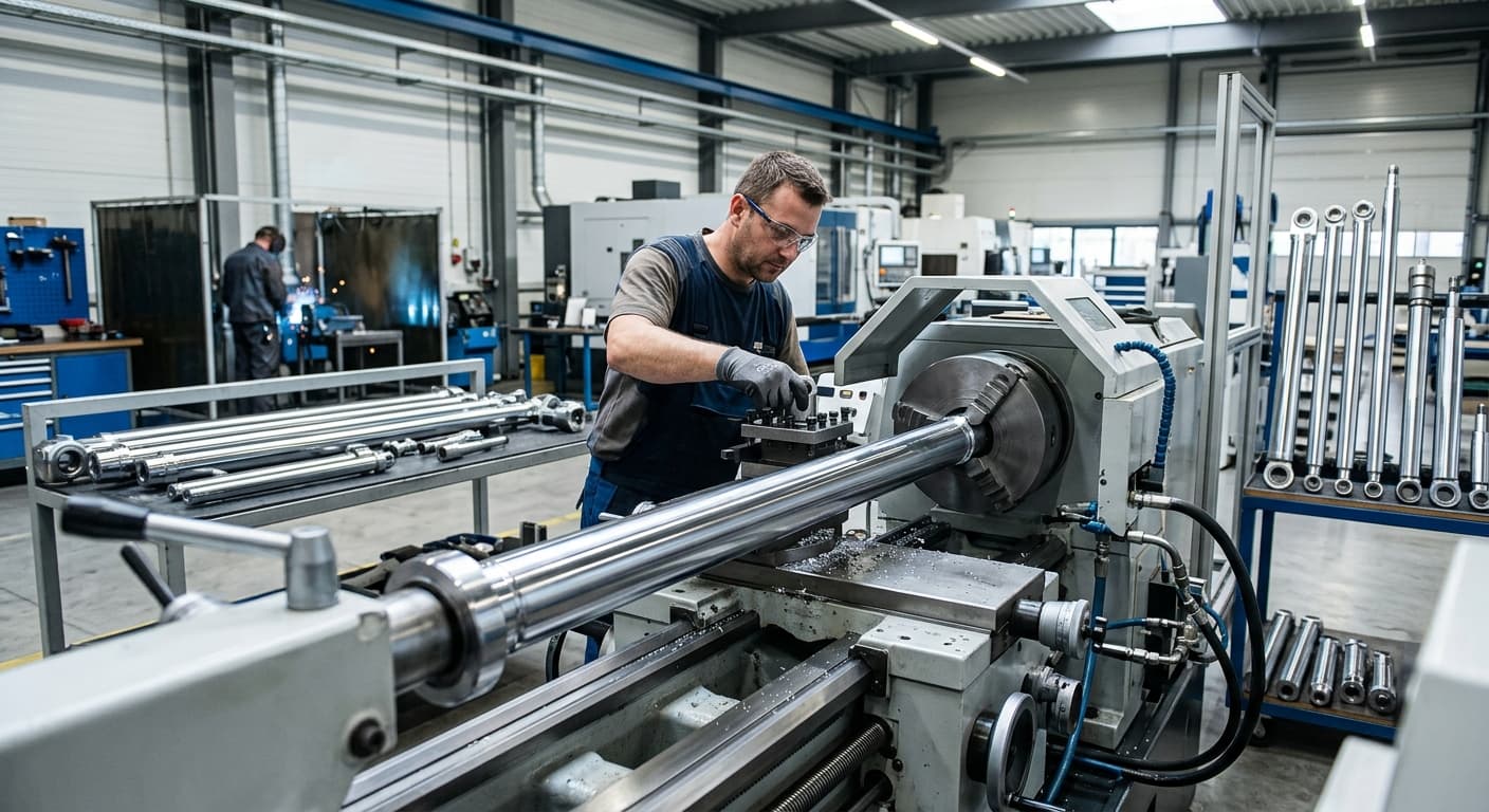 Technologia obróbki i montażu prętów chromowanych w produkcji siłowników